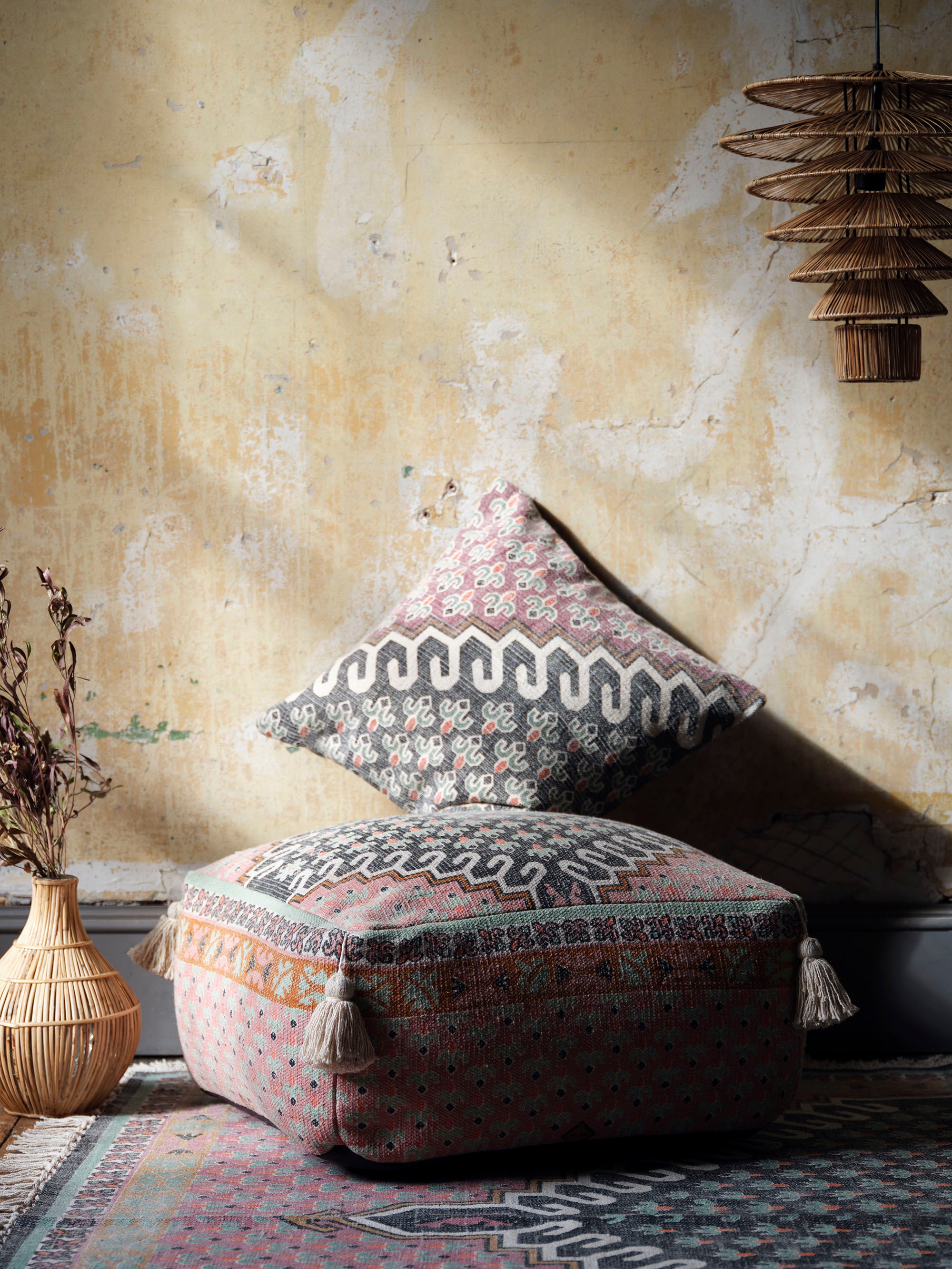 Poppy Field Pouffe