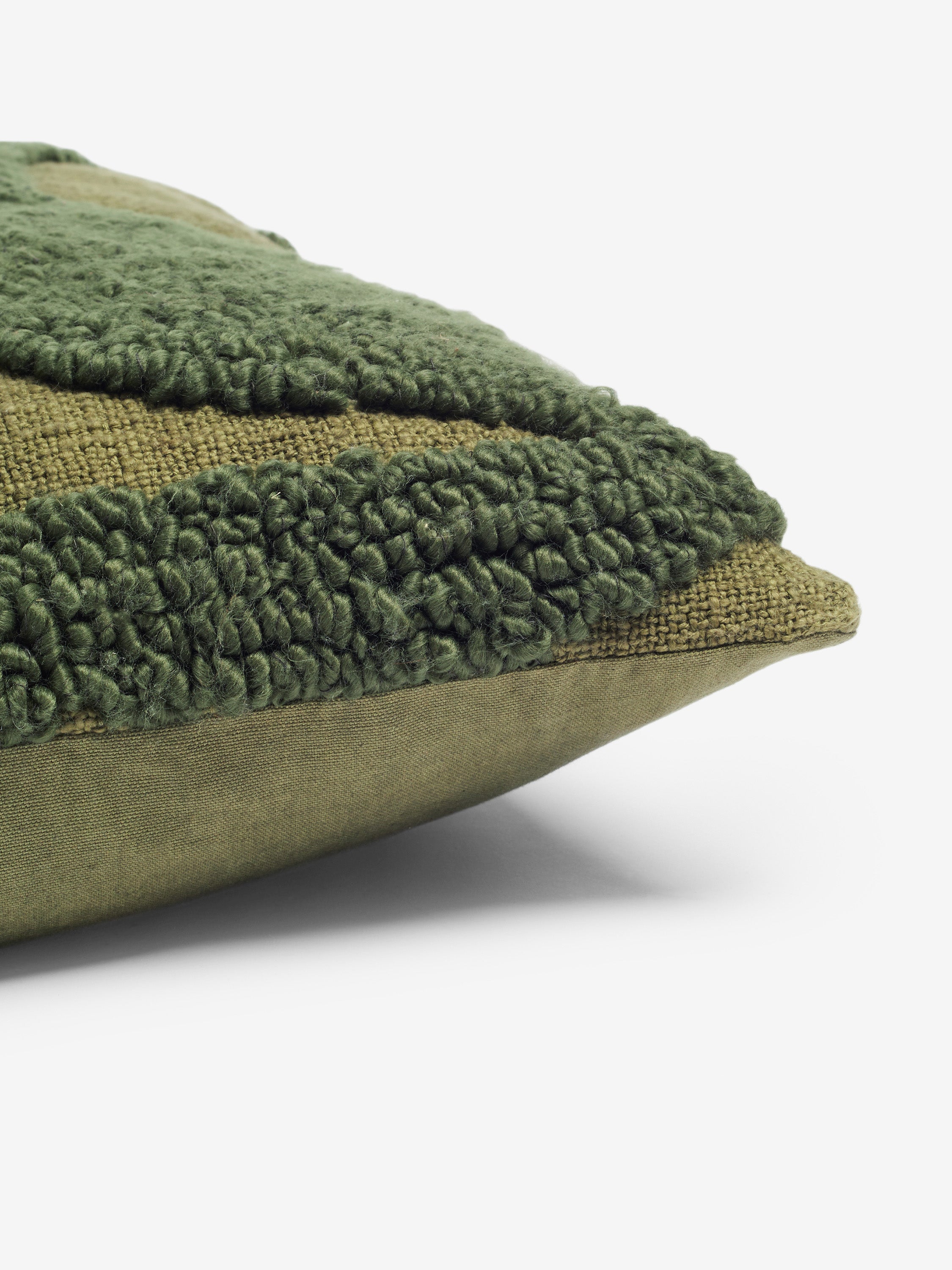 Tangelo Tufted Olive Cushion