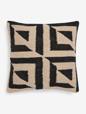 Sundial Jute Monochrome Cushion