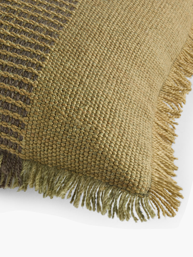 Textured Fringe Recycled Cushion