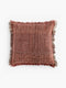 Textured Fringe Recycled Cushion