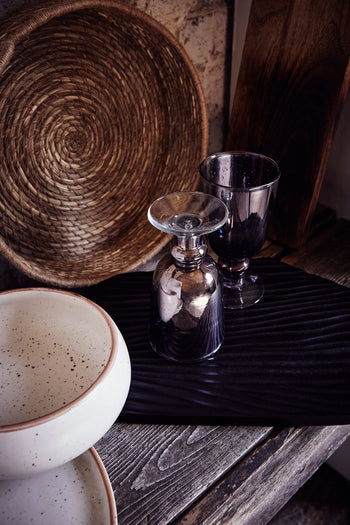 Luxe Blue Wine Glass