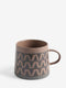 Zigzag Pattern Stoneware Mug