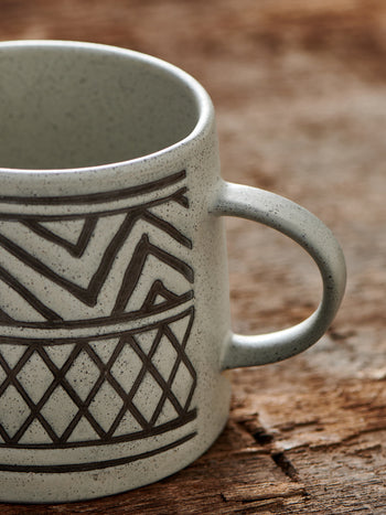 Aztec Pattern Stoneware Mug