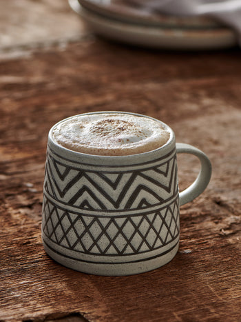Aztec Pattern Stoneware Mug