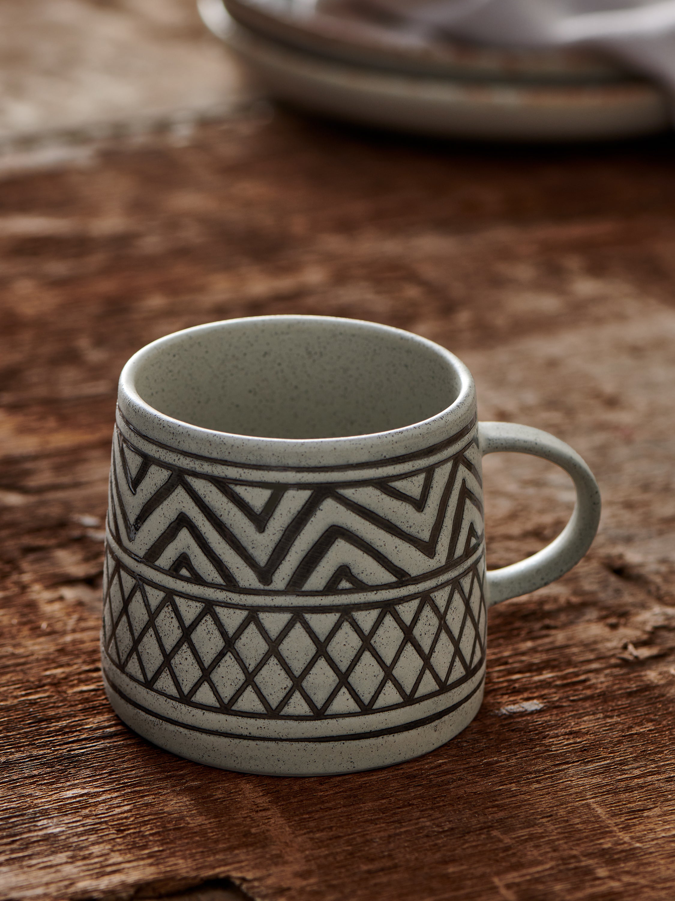 Aztec Pattern Stoneware Mug