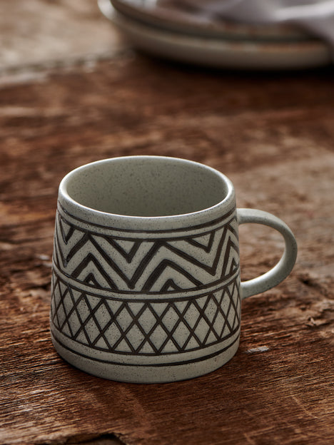 Aztec Pattern Stoneware Mug