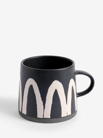 Paint Brushstroke Pattern Stoneware Mug