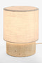 Travertine Cylinder Table Lamp