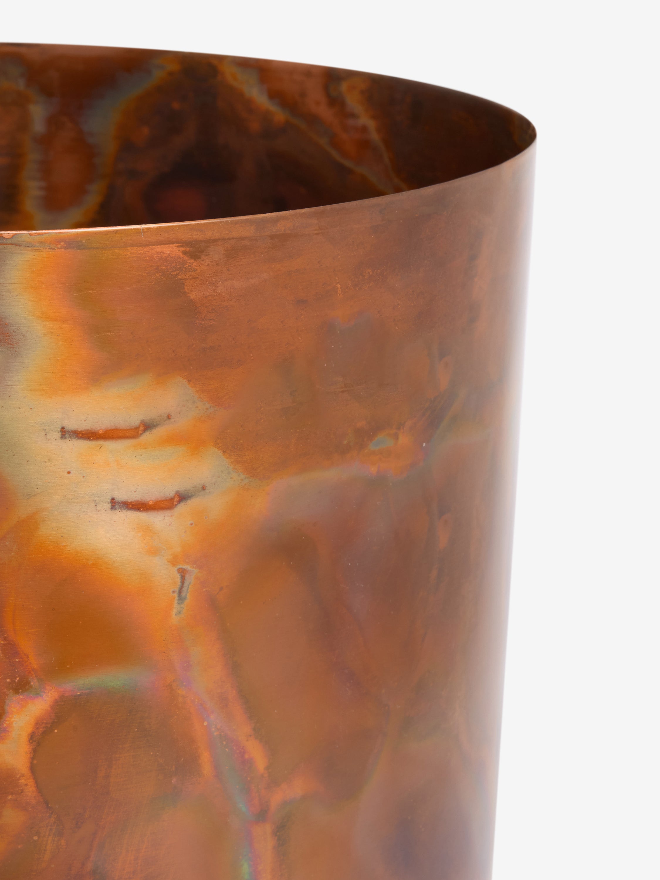 Medium Patina Metal Stand Planter