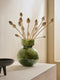 Green Abstract Glass Vase
