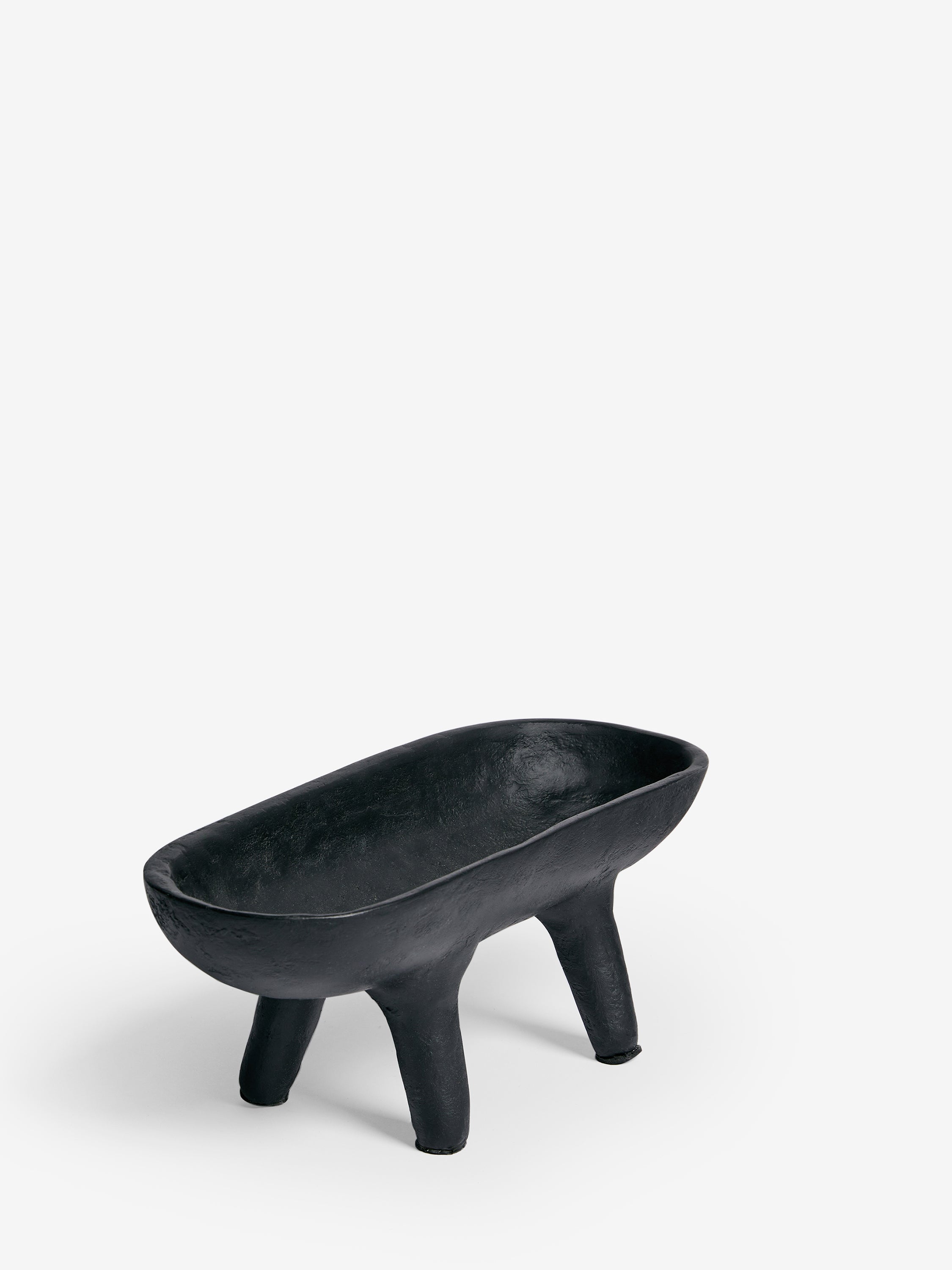 Papier Mache Footed Bowl