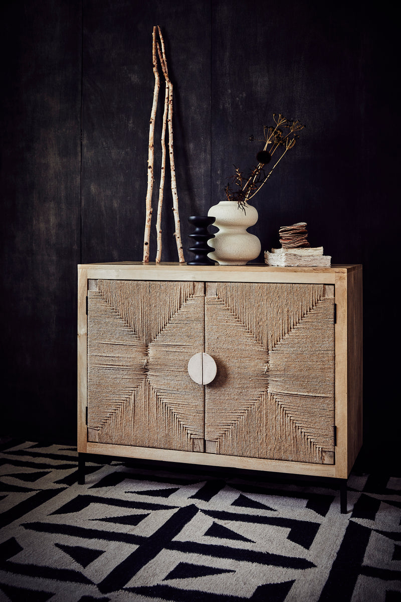 French connection cane cabinet discount