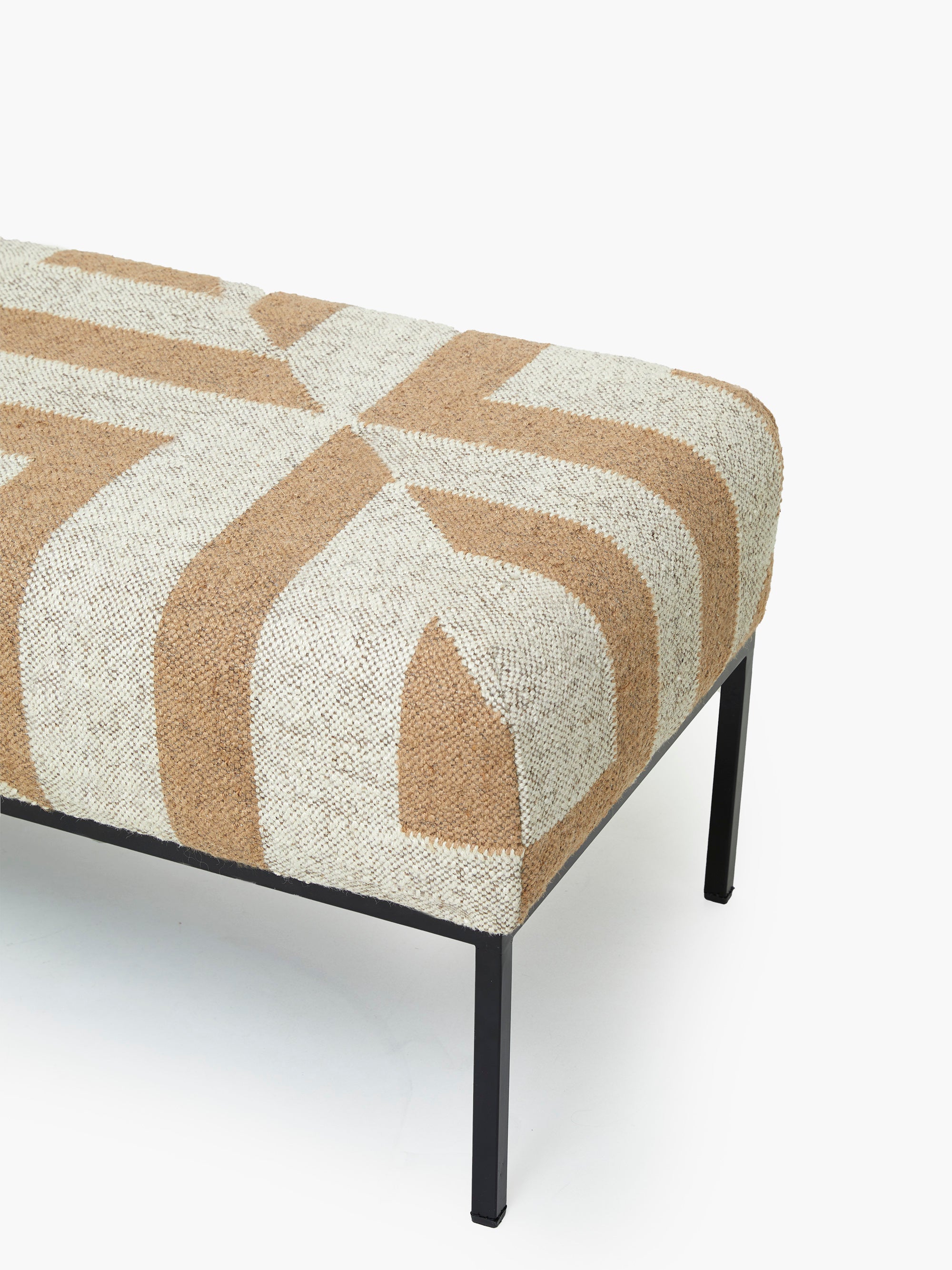 Mocha Sundial Ottoman Bench