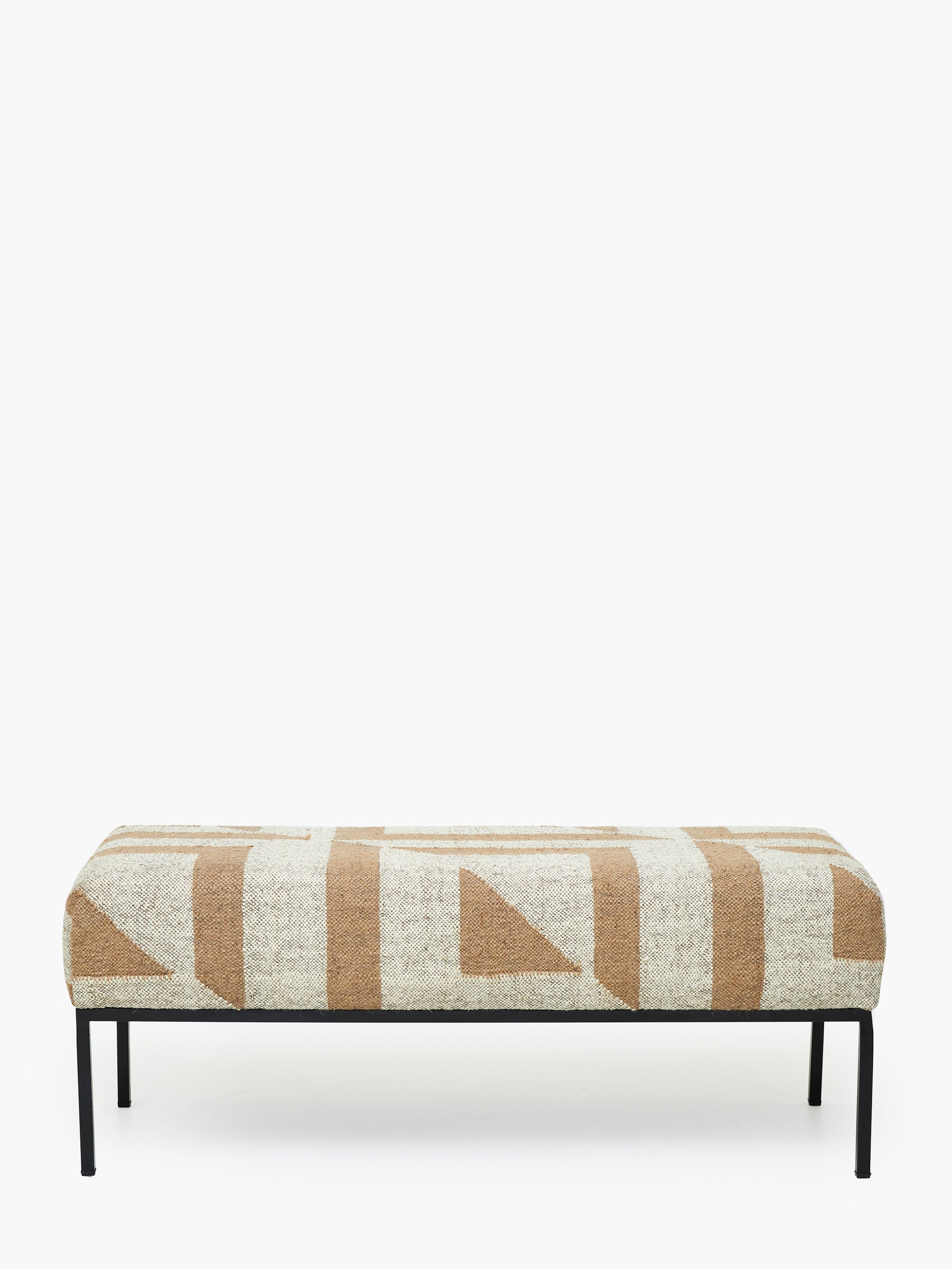 Mocha Sundial Ottoman Bench