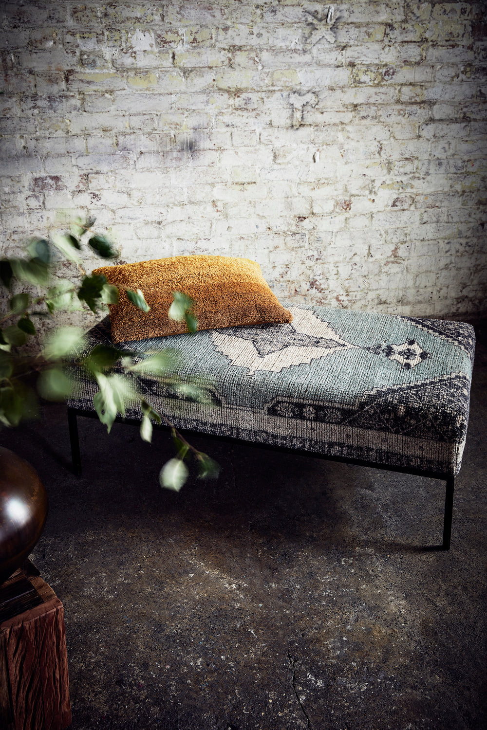 Neptune Ottoman Bench Green French Connection UK