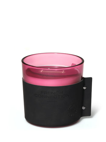 Dark Rum & Rose Vegan Leather Candle