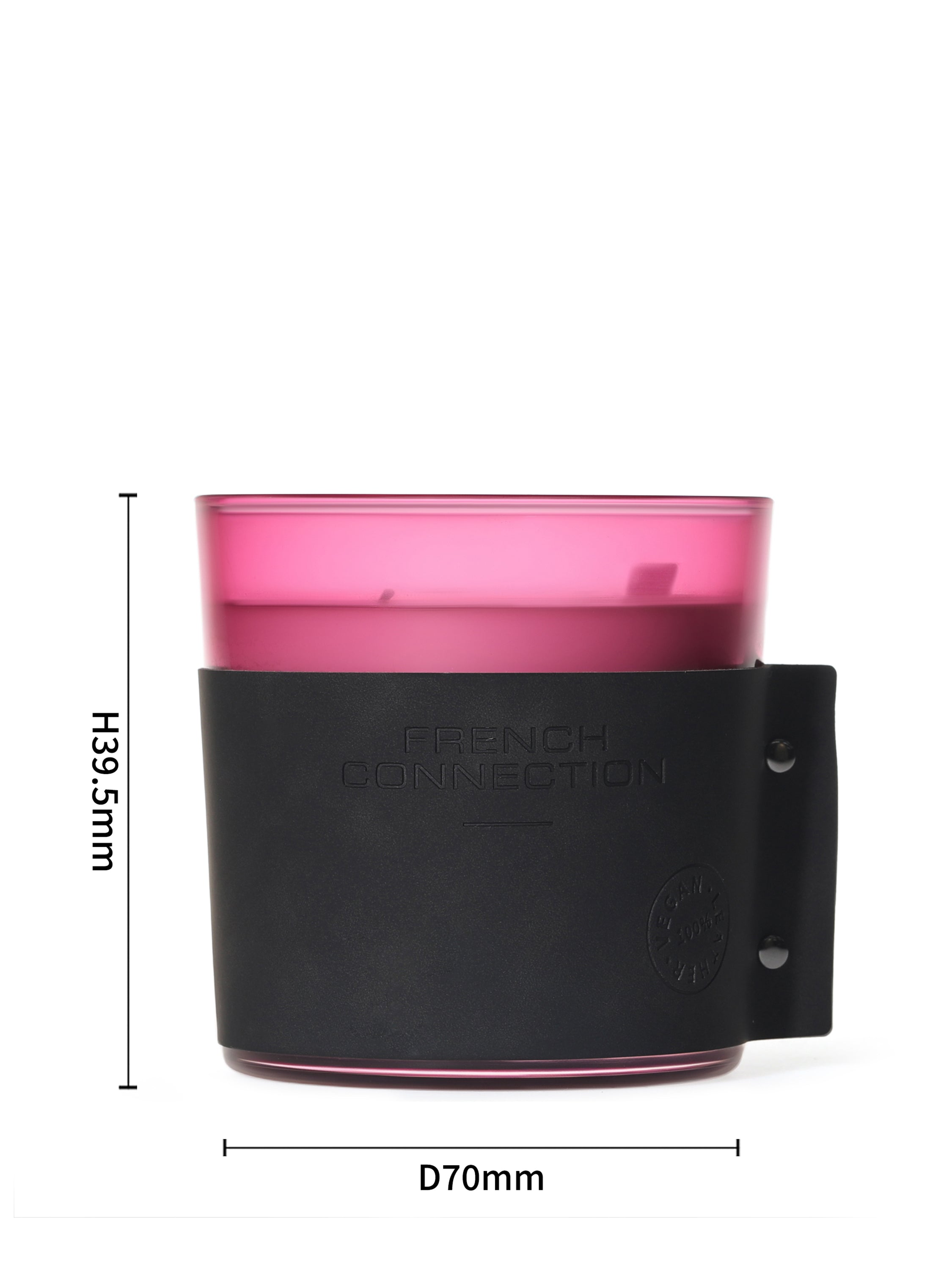 Dark Rum & Rose Vegan Leather Candle