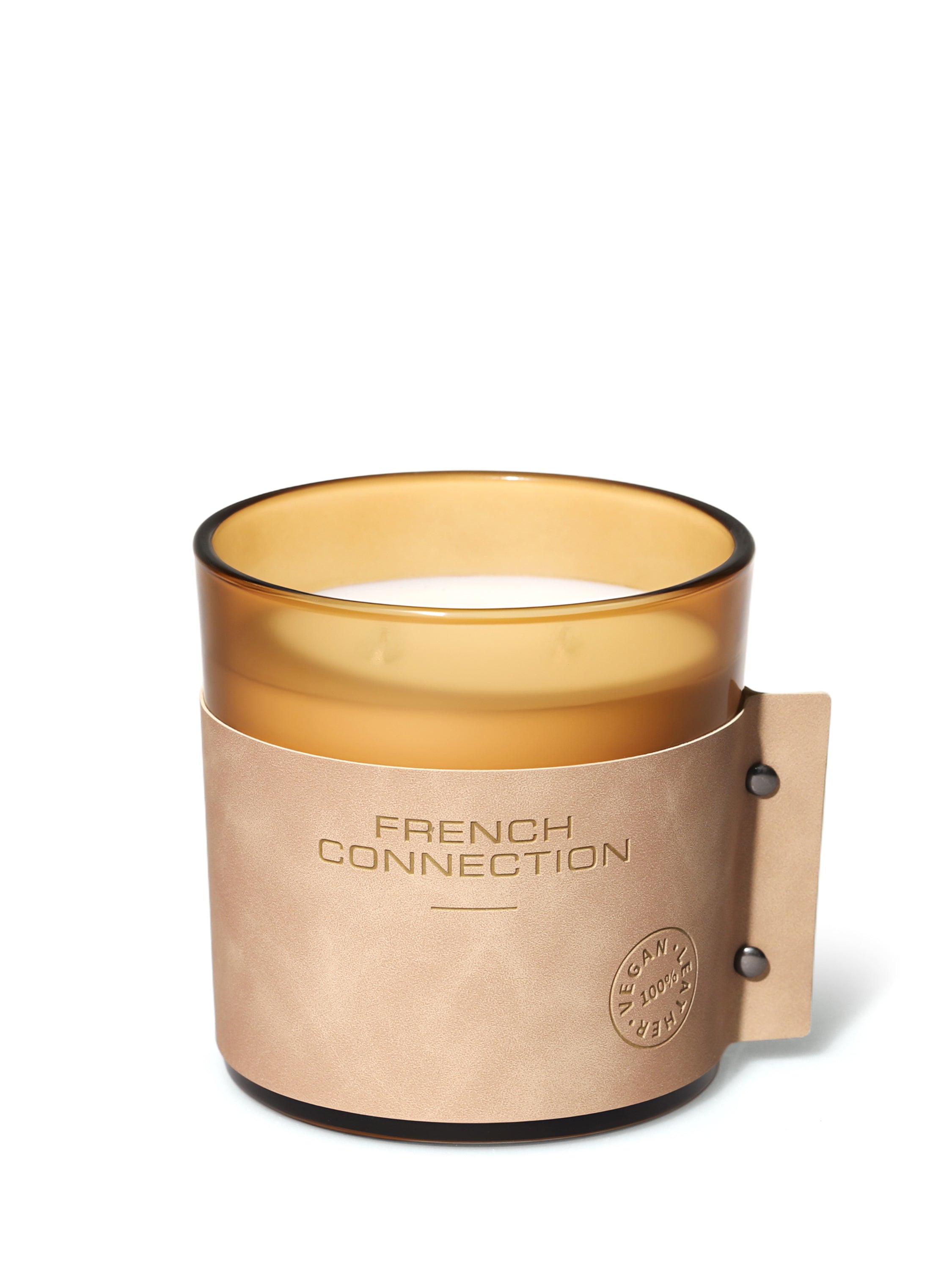 Bergamot & Amberwood Vegan Leather Candle