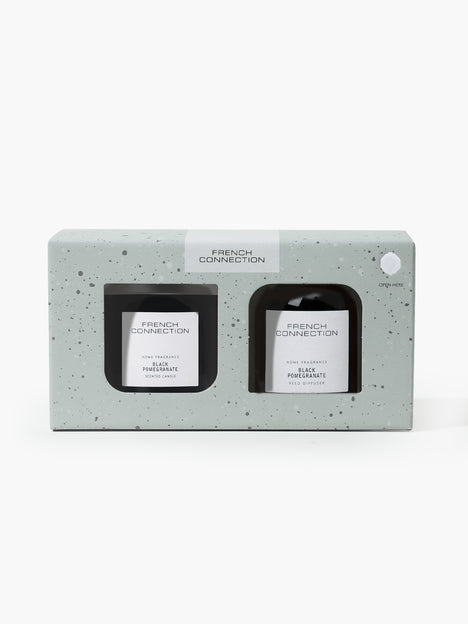 Black Pomegranate Classic Candle & Diffuser Set