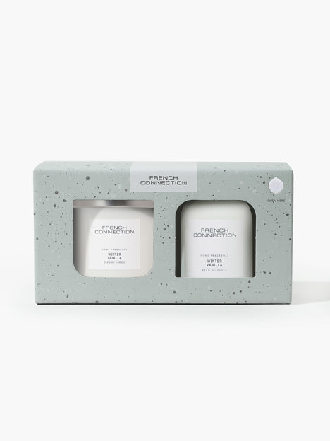 Winter Vanilla Classic Candle & Diffuser Set