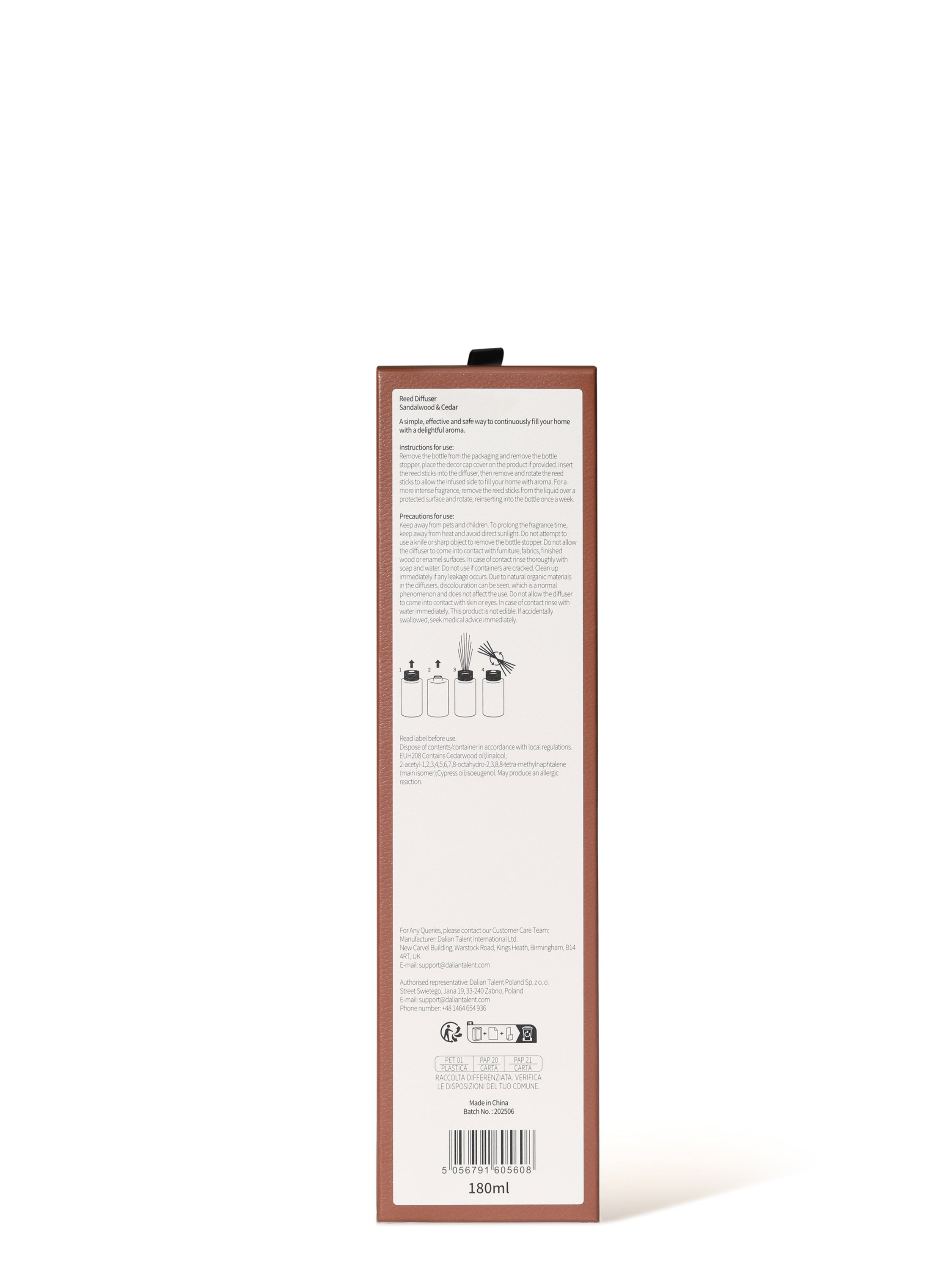 Sandalwood and Cedar Vegan Leather Diffuser