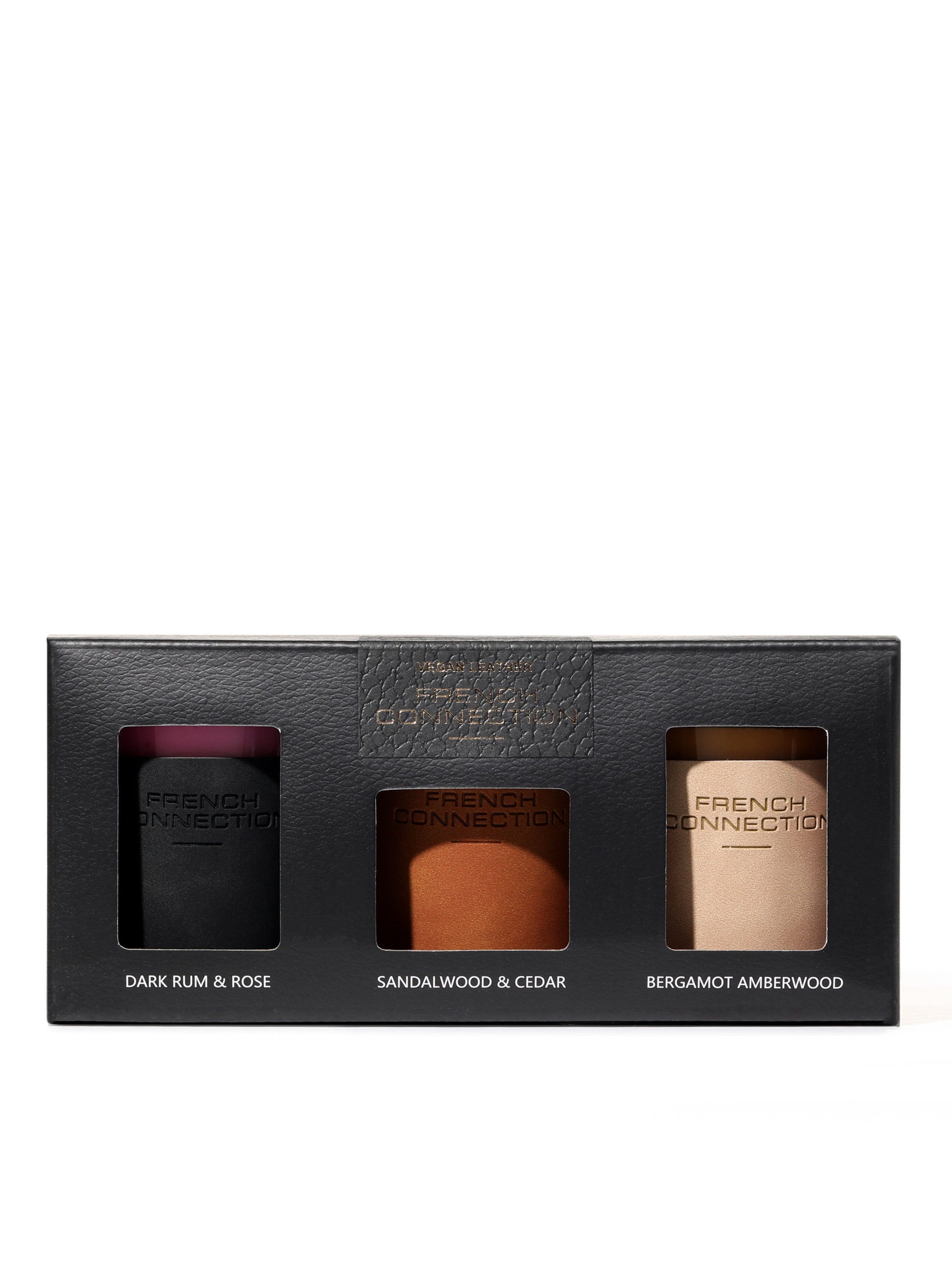 Vegan Leather Candle Set (3 Pieces)