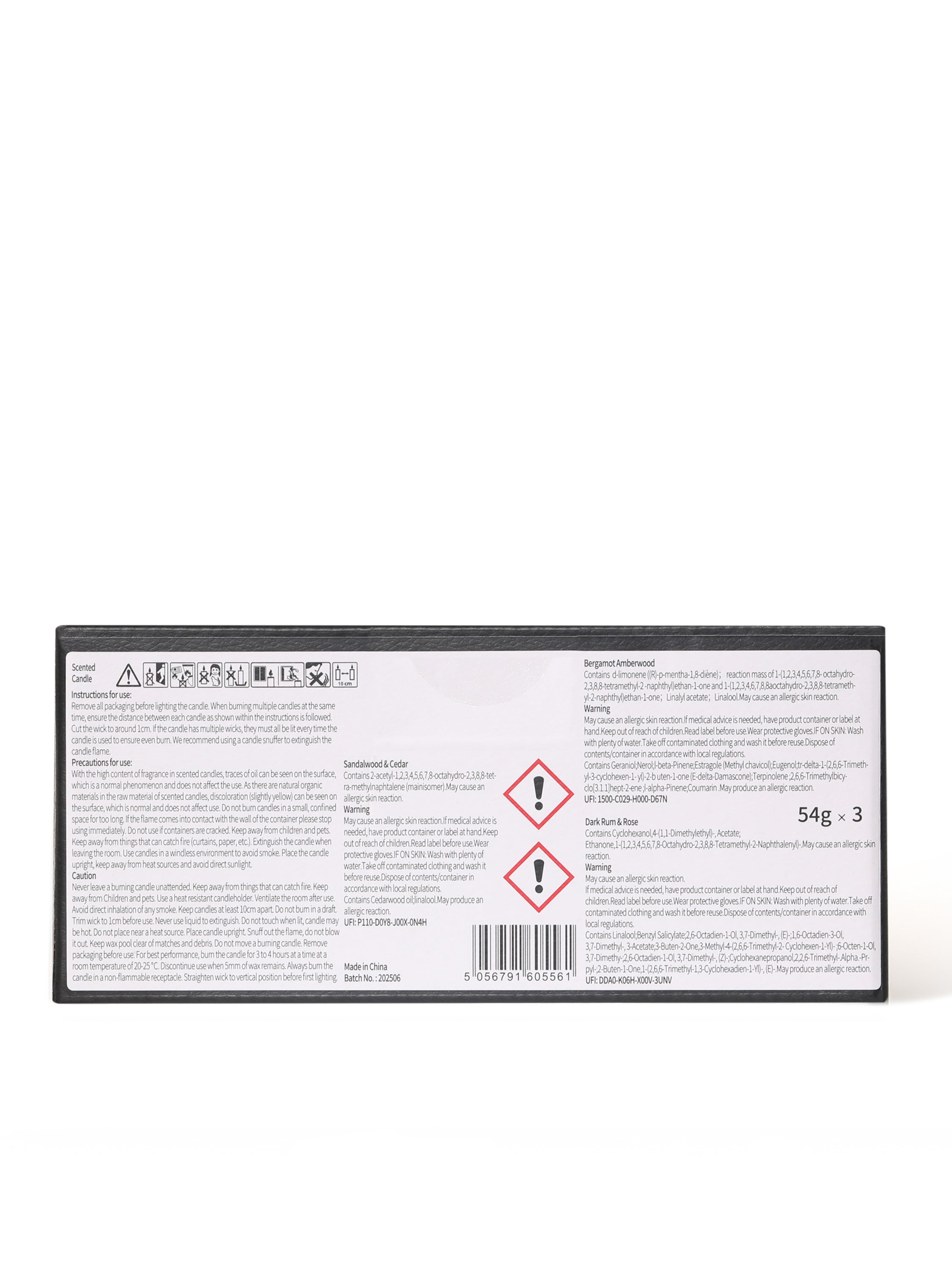 Vegan Leather Candle Set (3 Pieces)