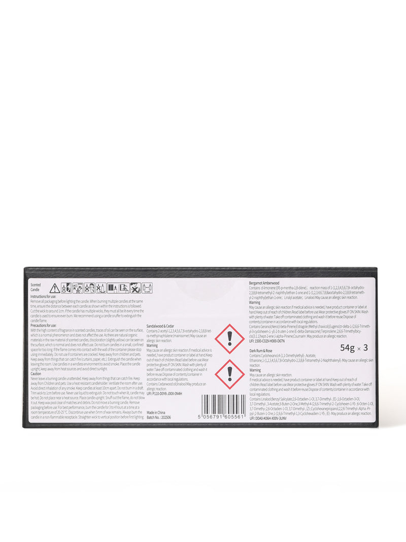 Vegan Leather Candle Set (3 Pieces)