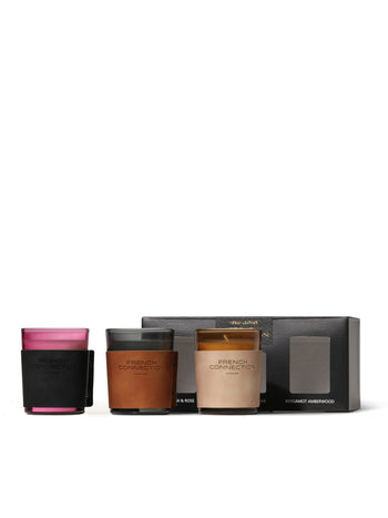 Vegan Leather Candle Set (3 Pieces)