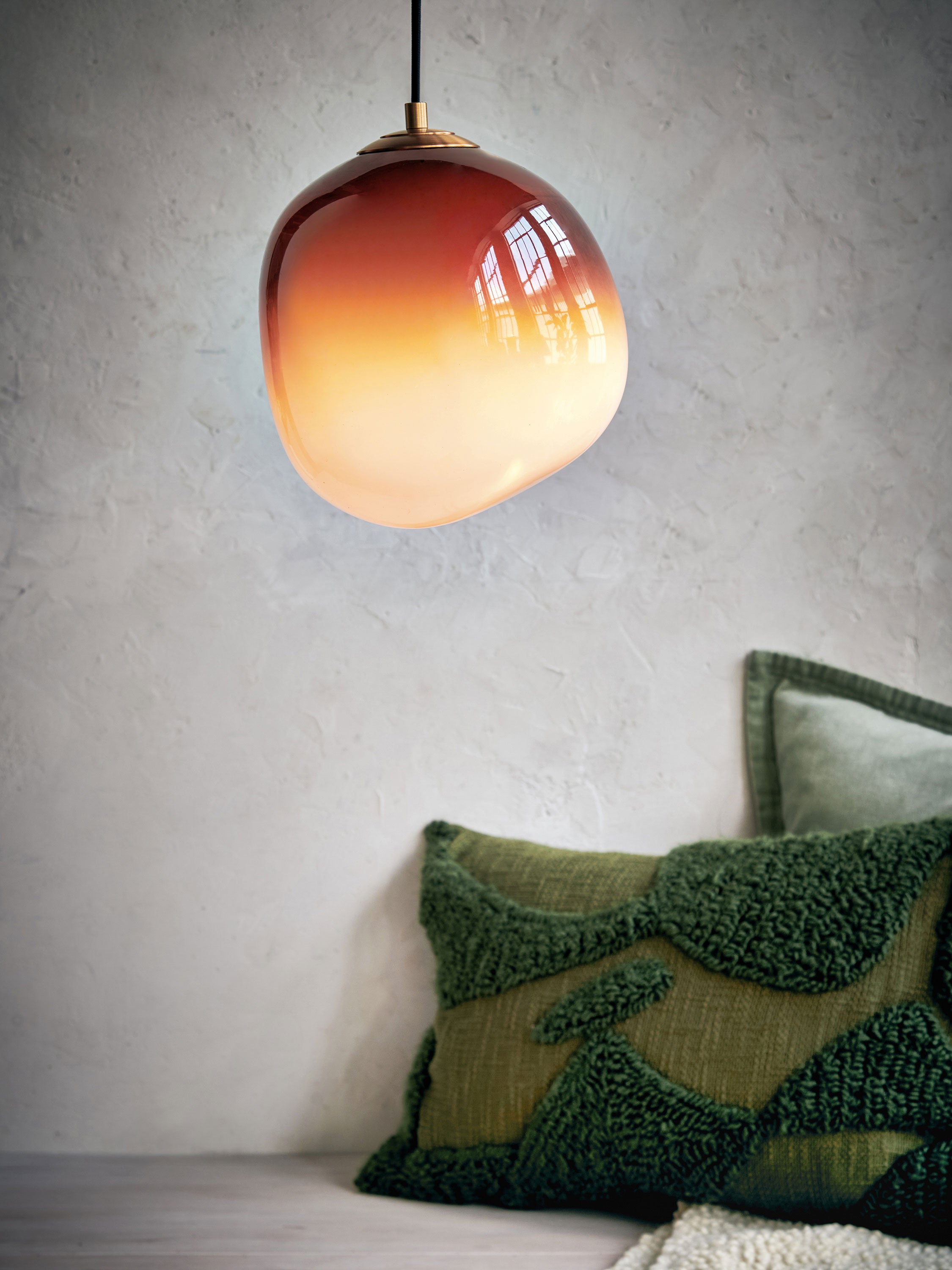 Tangelo Tufted Olive Cushion