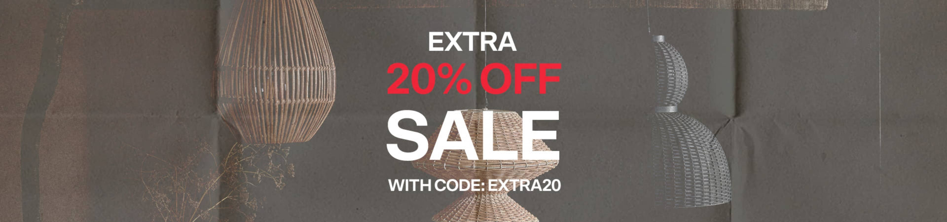 shop 20% off homeware sale. shop now