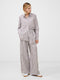 Stripe Poplin Palazzo Trousers