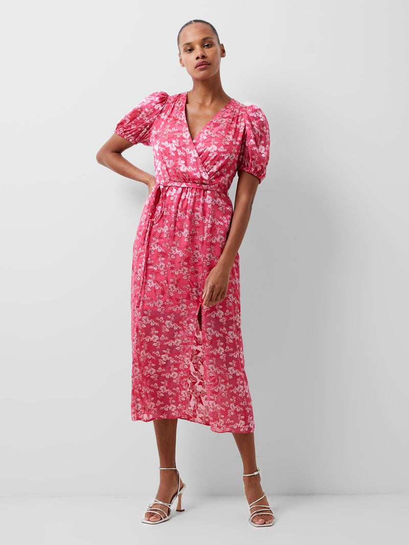 French connection chante lace midi dress online