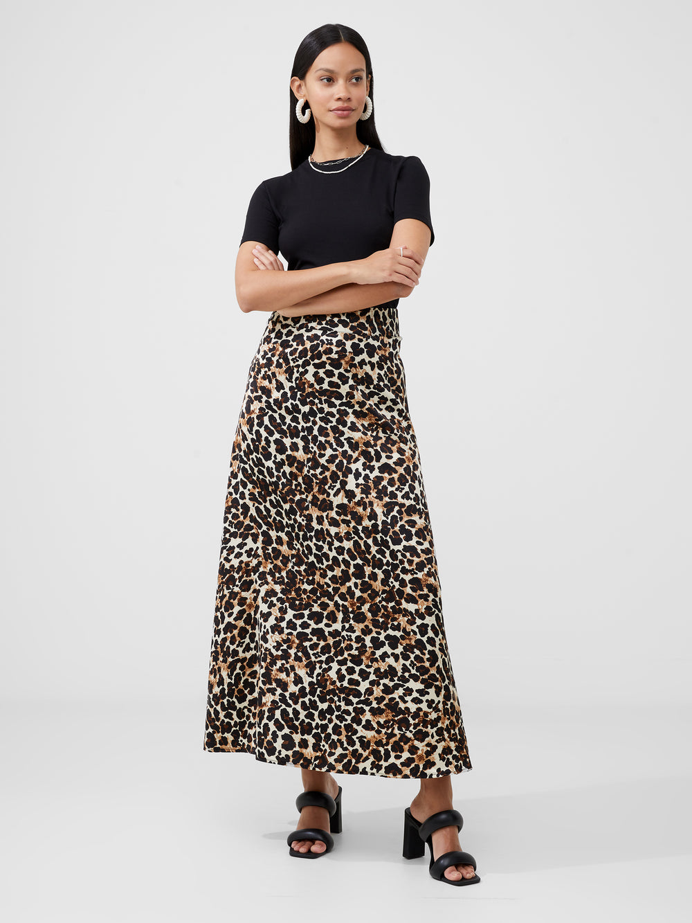 Leopard Midaxi Skirt Leopard Multi | French Connection UK