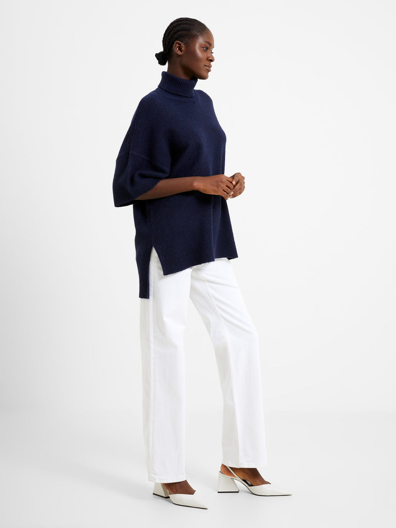 Kezia Recycled Roll Neck Jumper Marine | French Connection UK