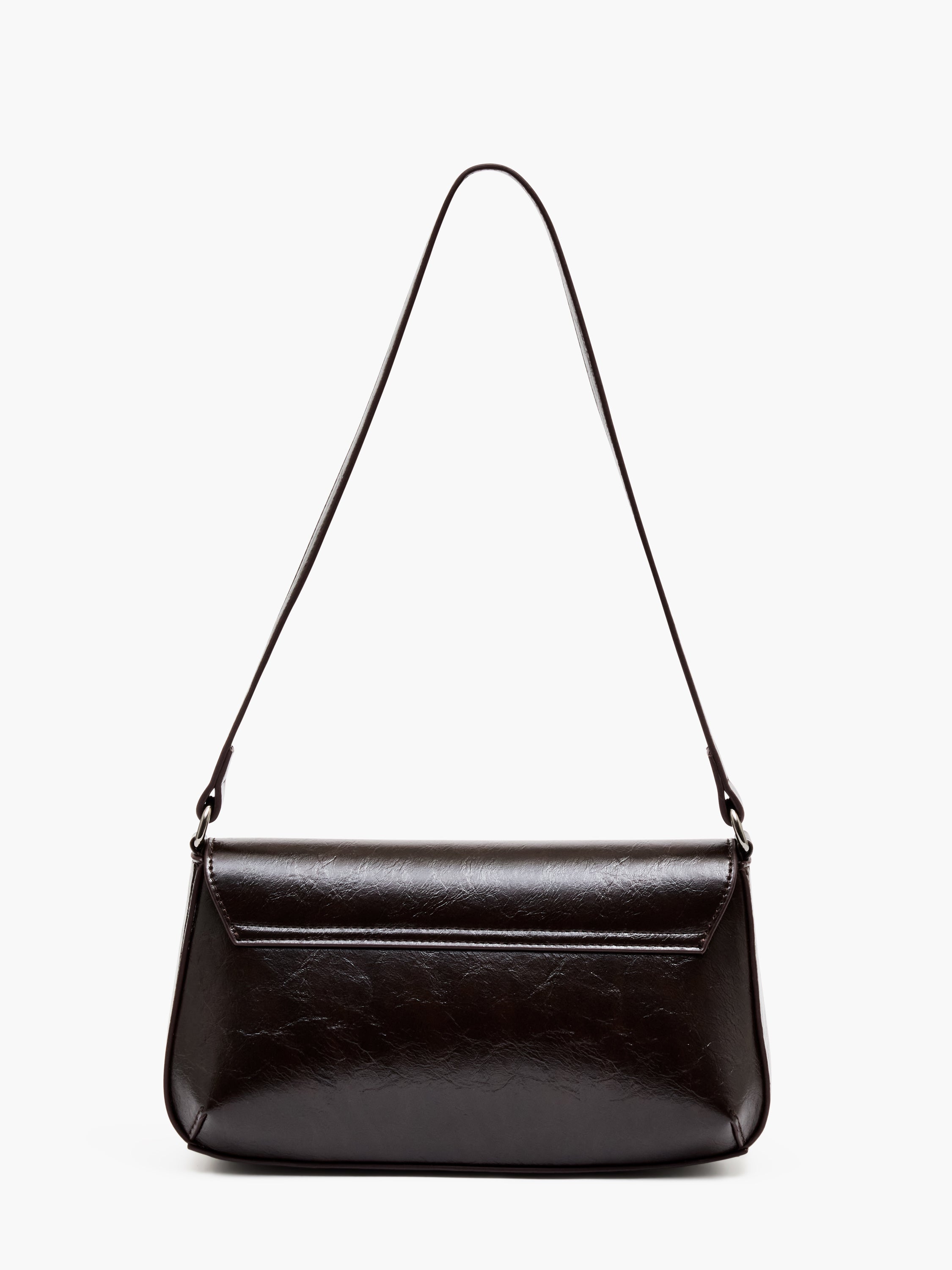 Patent Flap Shoulder Bag