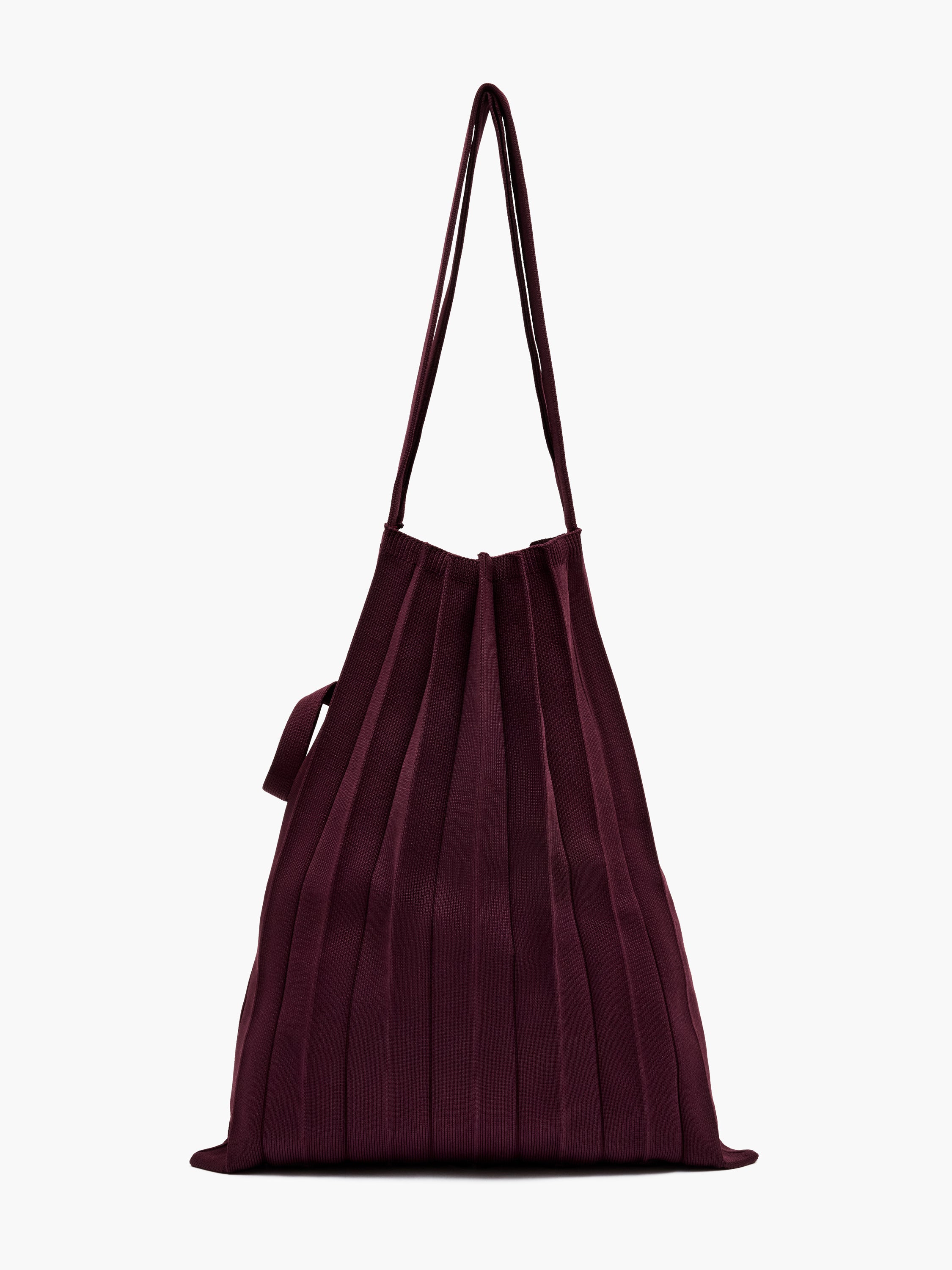 Pleated Packable Tote Bag