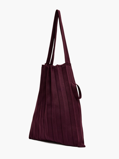 Pleated Packable Tote Bag
