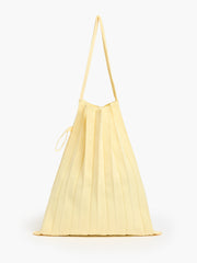 Pleated Packable Tote Bag