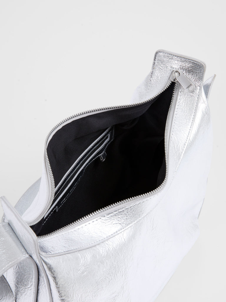 Large Cross Body Bag Metallic Silver French Connection UK