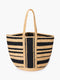 Raffia Stripes Beach Bag