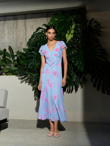 Myla Emina Chiffon Tea Dress