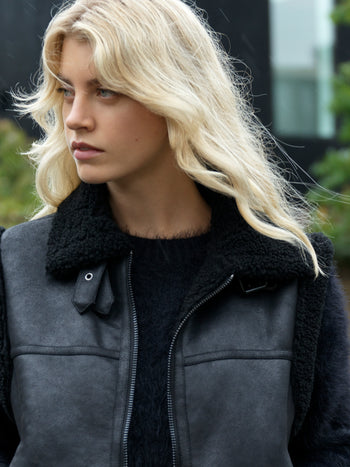 Camry Faux Suede Sleeveless Gilet