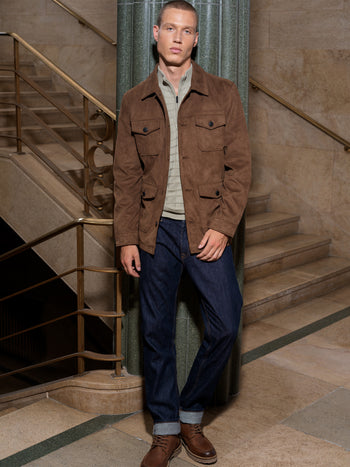 Suedette 4 Pocket Jacket
