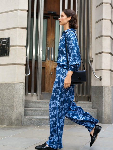 Isla Celaya Floral Straight Leg Trousers