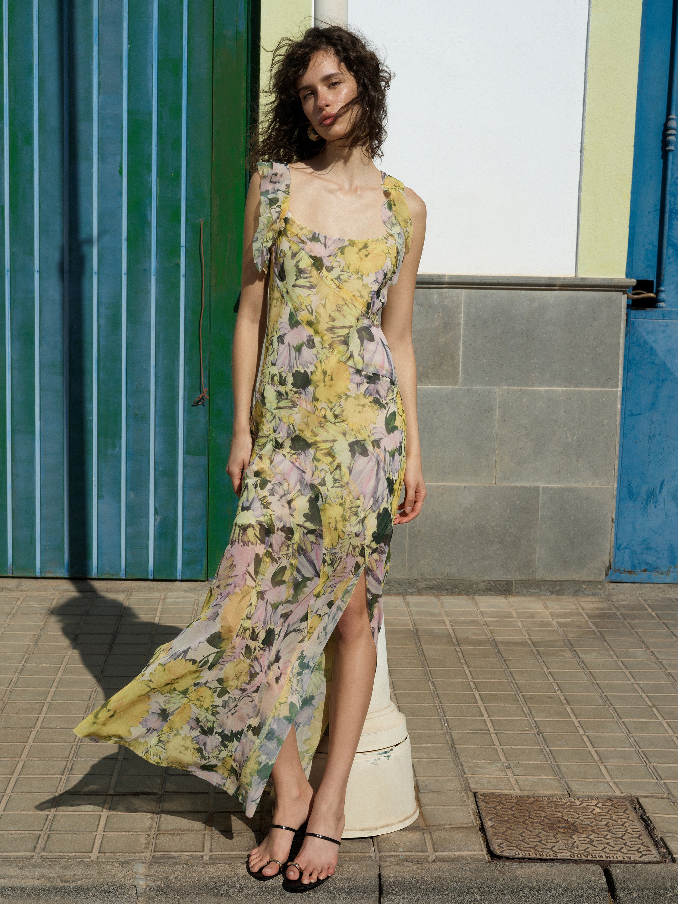 french connection floral flirtation flared dress French Connection Floral Flirtation Flared Dress in Daisy White