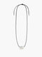 Pebble Black Tie Necklace
