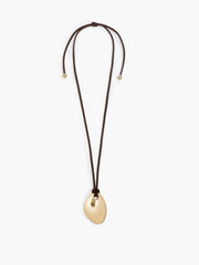 Ciottolo Brown Tie Necklace