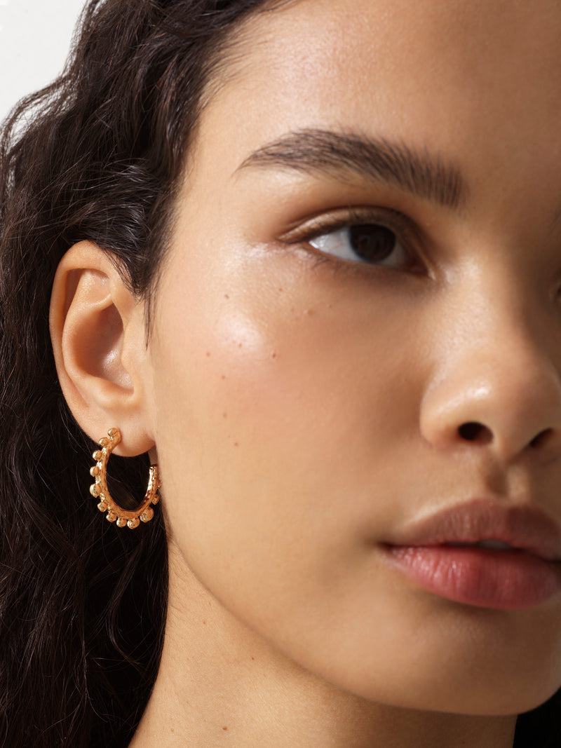 Small metal on sale hoop earrings